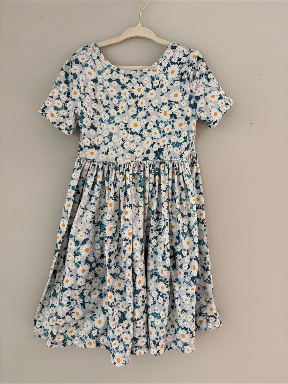 Mila & Rose Daisy Print Short-Sleeve Dress